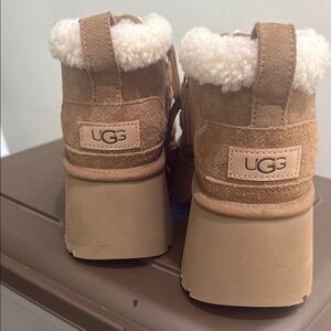 UGG Brown Suede Platform Boots